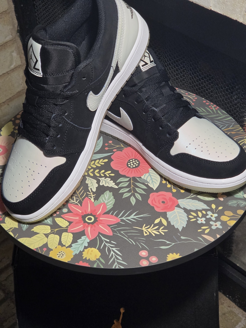 Brand New AJ1-low Sneakers In Black and White.